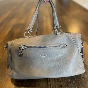 Coach gray handbag